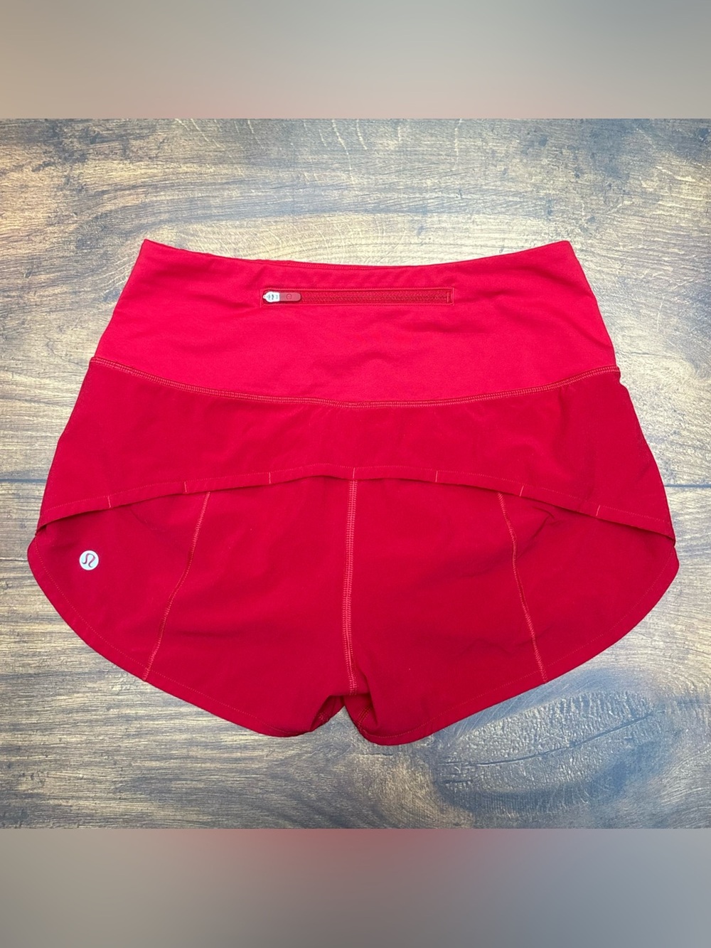 Lululemon Speed Up High Rise Shorts 2.5" In Dark Red Size 4